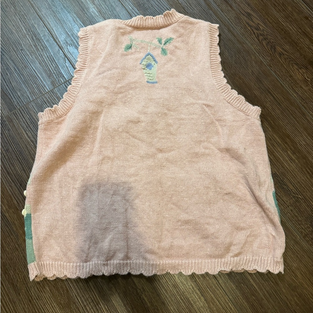 Vintage Northern Reflections Pastel Knit Vest - Picture 4 of 4